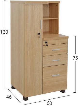 HomeMarkt Vance Οξιά 80x40x82cm HM2053.11