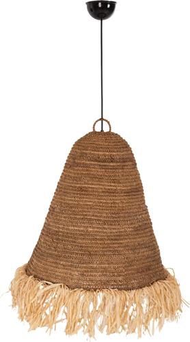 HomeMarkt Vintage Κρεμαστό Φωτιστικό Μονόφωτο Καμπάνα με Ντουί E27 σε Καφέ Χρώμα HM7818