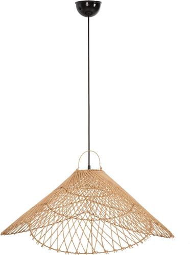 HomeMarkt Vintage Κρεμαστό Φωτιστικό Μονόφωτο με Ντουί E27 σε Μπεζ Χρώμα HM7879.02