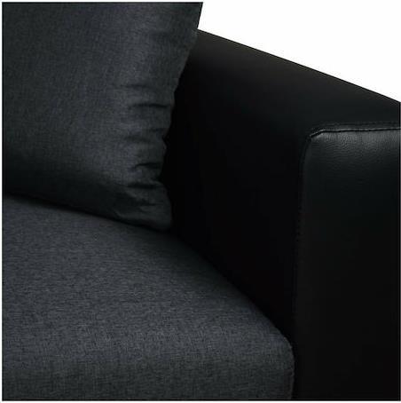 HomeMarkt Wayne Γωνιακός Καναπές Κρεβάτι με Αναστρέψιμη Γωνία & Αποθηκευτικό Χώρο Μαύρος 220x146cm HM3028.01
