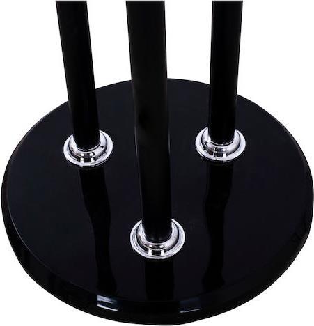 HomeMarkt Wyatt Καλόγερος Μεταλλικός Μαύρος-Natural 37x37x173cm HM8610.02