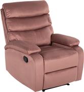 HomeMarkt Yasumu Πολυθρόνα Relax Massage με Υποπόδιο Βελούδινη Σαπιο Μήλο 80x93x100cm HM9784.02