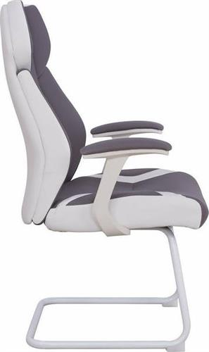 HomeMarkt Zahara Πολυθρόνα Επισκέπτη με Μπράτσα Γκρι 63x64x107cm HM1102