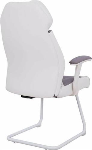HomeMarkt Zahara Πολυθρόνα Επισκέπτη με Μπράτσα Γκρι 63x64x107cm HM1102