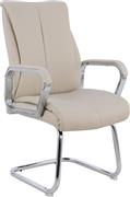 HomeMarkt Zalman Πολυθρόνα Επισκέπτη Εκρού Σετ 2τμχ 59.5x72x104cm HM1094.07