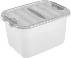 Homeplast Pin Πλαστικό Κουτί Αποθήκευσης με Καπάκι Λευκό 21x27x17cm