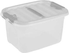 Homeplast Pin Πλαστικό Κουτί Αποθήκευσης με Καπάκι Λευκό 25x33x21cm