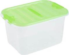 Homeplast Pin Πλαστικό Κουτί Αποθήκευσης με Καπάκι Πράσινο 21x27x17cm