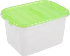Homeplast Pin Πλαστικό Κουτί Αποθήκευσης με Καπάκι Πράσινο 30x40x23cm
