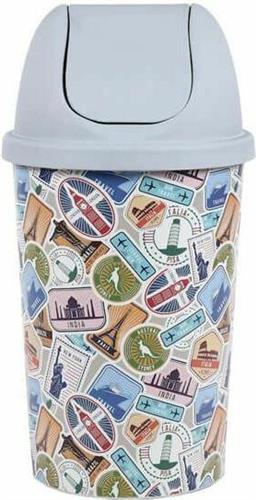 Homeplast Stamps Κάδος Απορριμμάτων Πλαστικός Πολύχρωμος 50lt