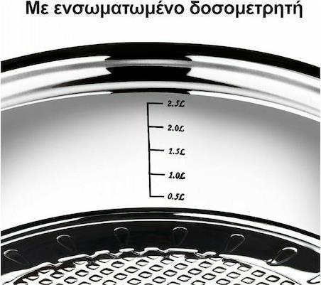 HomeVero HV-1012 Σετ Μαγειρικά Σκεύη από Ανοξείδωτο Ατσάλι Ασημί 12τμχ
