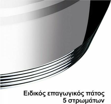HomeVero HV-1012 Σετ Μαγειρικά Σκεύη από Ανοξείδωτο Ατσάλι Ασημί 12τμχ
