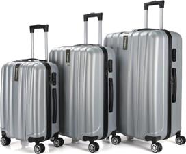 HomeVero HV-2003SLV Σετ Βαλίτσες 3τμχ Ασημί