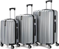 HomeVero HV-2003SLV Σετ Βαλίτσες 3τμχ Ασημί