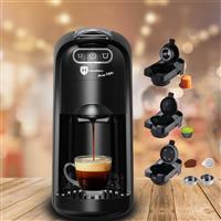 HomeVero HV-CMB1400 Καφετιέρα 3 σε 1 για Κάψουλες Nespresso Original & Dolce Gusto Μαύρη