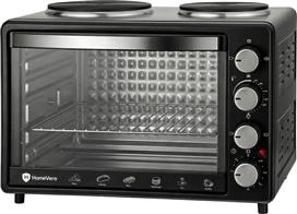 HomeVero HV-EO28L2B Ηλεκτρικό Φουρνάκι 28lt με 2 Εστίες
