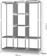 Hoppline Υφασμάτινη Ντουλάπα με Φερμουάρ και Ράφια σε Καφέ Χρώμα 130x45x170cm HOP1000701-2