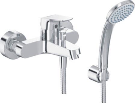 Ideal Standard Ceraflex Αναμεικτική Μπαταρία Μπανιέρας Πλήρες Σετ Ασημί B1722AA