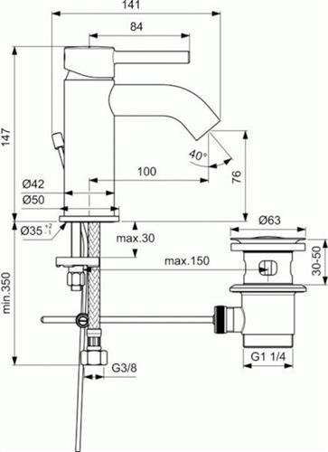Ideal Standard Ceraline BC822AA