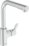 Ideal Standard Gusto Μπαταρία Κουζίνας Πάγκου Ασημί BD420AA