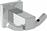 Ideal Standard Iom Square Άγκιστρο Μπάνιου Διπλό Inox Ασημί E2193AA