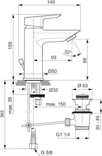 Ideal Standard Tesi A6557AA