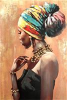 Inart African Πίνακας σε Καμβά 100x120cm 296-000005