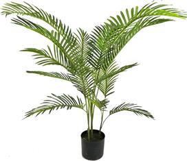 Inart Areca I Τεχνητό Φυτό σε Γλάστρα Πράσινο 120cm 316-000011