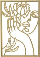 Inart Διακοσμητική Πινακίδα Τοίχου από Μέταλλο 3-70-669-0099 35x2x50cm