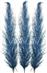 Inart Διακοσμητικό Φτερό Κλαδί Μπλε 150cm 3τμχ 3-85-909-0021