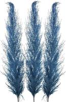Inart Διακοσμητικό Φτερό Κλαδί Μπλε 150cm 3τμχ 3-85-909-0021