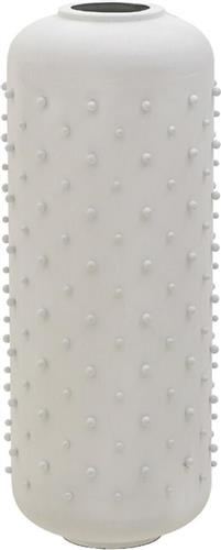 Inart Διακοσμητικό Βάζο Μεταλλικό Λευκό 32x32x80cm 3-70-650-0048