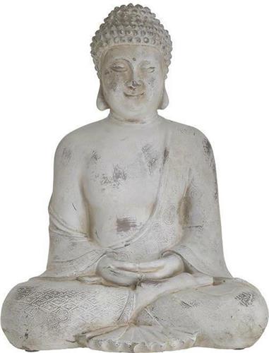 Inart Διακοσμητικός Βούδας από Τσιμέντο Αντικέ Γκρι 23x18x29cm 3-70-456-0185