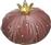 Inart Επιτραπέζιο Γούρι Ρόδι από Ύφασμα Ροζ/Χρυσό 12x12cm 3-70-151-0437