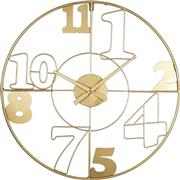 Inart Hugo Ρολόι Τοίχου Μεταλλικό Χρυσό 60cm 351-000003