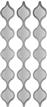 Inart Καθρέπτης Τοίχου με Ασημί Πλαστικό Πλαίσιο 90x12cm 3τμχ 3-95-413-0004