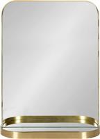 Inart Καθρέπτης Τοίχου με Χρυσό Μεταλλικό Πλαίσιο 60x46cm