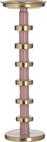 Inart Κηροπήγιο Μεταλλικό Ροζ-Χρυσό 10x10x30cm 3-70-650-0029