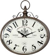 Inart Krepi Ρολόι Τοίχου Μεταλλικό Καφέ 55.5cm 351-000022