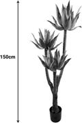 Inart Lotus Τεχνητό Φυτό σε Γλάστρα Μπαμπού 150cm 316-000037