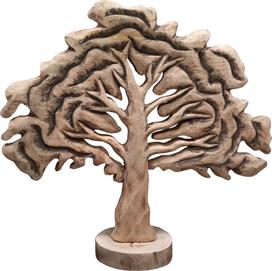 Inart Natrem Διακοσμητικό Δέντρο από Ξύλο 45x11x43cm 312-000025