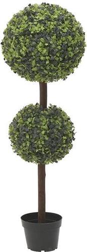 Inart Τεχνητό Φυτό σε Γλάστρα Πράσινο 90cm