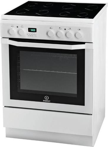Indesit I6VMC6A(W)/GR Κουζίνα 60lt με Κεραμικές Εστίες Π60cm Λευκή