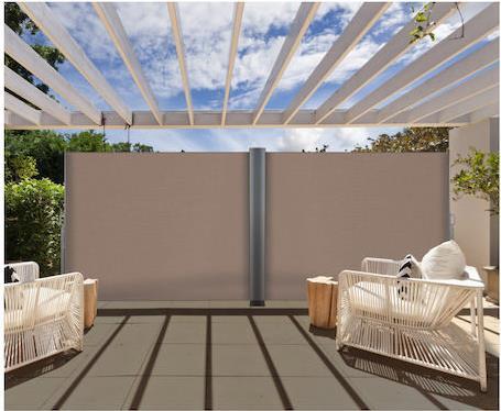 Inkazen Πλαϊνό Ρολό Σκίασης Κήπου Taupe 1.6x2.5m 40020220