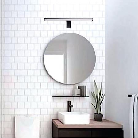 InLight 1047-B Μοντέρνο Φωτιστικό Τοίχου με Ενσωματωμένο LED και Φυσικό Λευκό Φως Μαύρο LED 8W 40cm