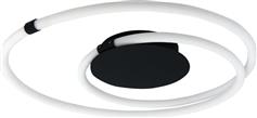 InLight 42010 Μοντέρνα Μεταλλική Πλαφονιέρα Οροφής με Ενσωματωμένο LED Μαύρη 60cm 40W 3000K