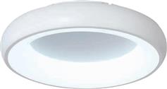 InLight 42020-Α Μοντέρνα Μεταλλική Πλαφονιέρα Οροφής με Ενσωματωμένο LED Λευκή 60cm