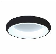 InLight 42020-B Μοντέρνα Μεταλλική Πλαφονιέρα Οροφής με Ενσωματωμένο LED Μαύρη 40cm