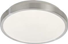 InLight 42159-Γ-Ασημί Ματ Στρογγυλό Εξωτερικό LED Panel Ισχύος 12W με Φυσικό Λευκό Φως 30x30cm