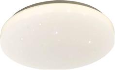 InLight 42162-Α Κλασική Πλαστική Πλαφονιέρα Οροφής με Ενσωματωμένο LED Λευκή 55x55cm